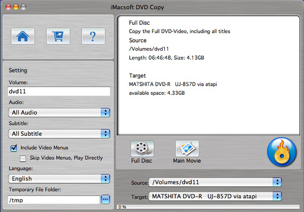 iMacsoft DVD Copy for Mac