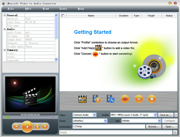 iMacsoft Video to Audio Converter