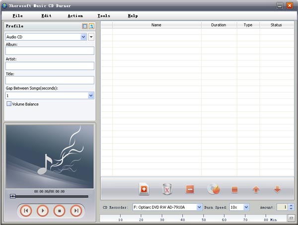 3herosoft Music CD Burner