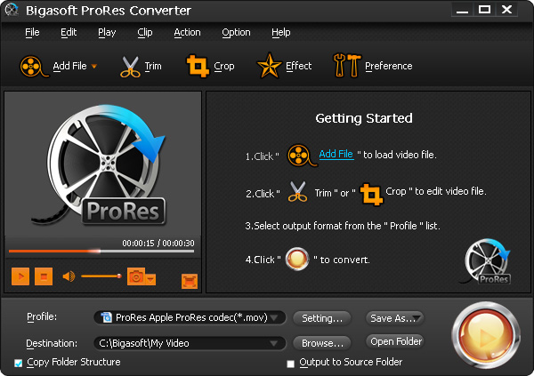 Bigasoft ProRes Converter