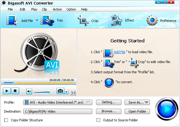 Bigasoft AVI Converter