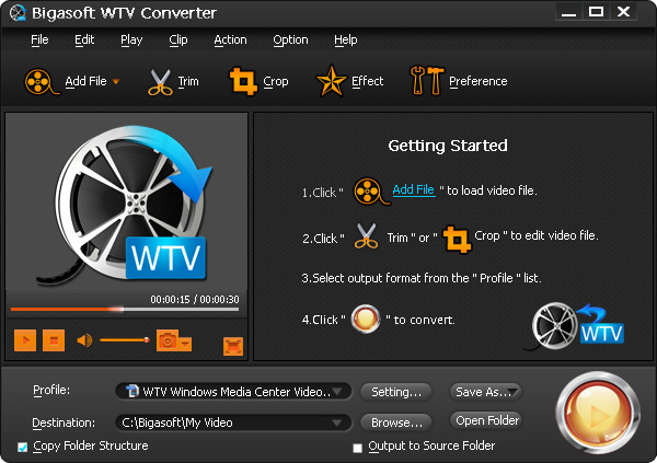 Bigasoft WTV Converter