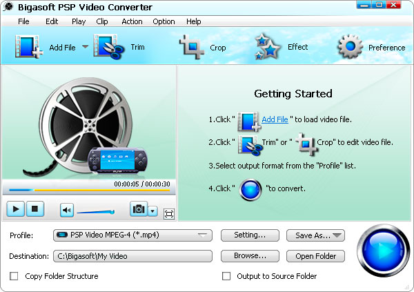 Bigasoft PSP Video Converter