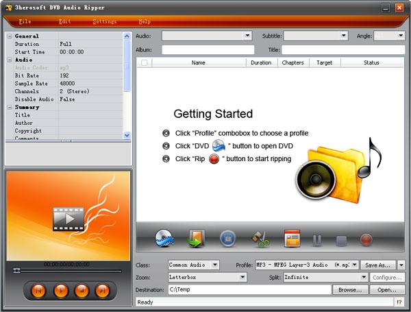 3herosoft DVD Audio Ripper