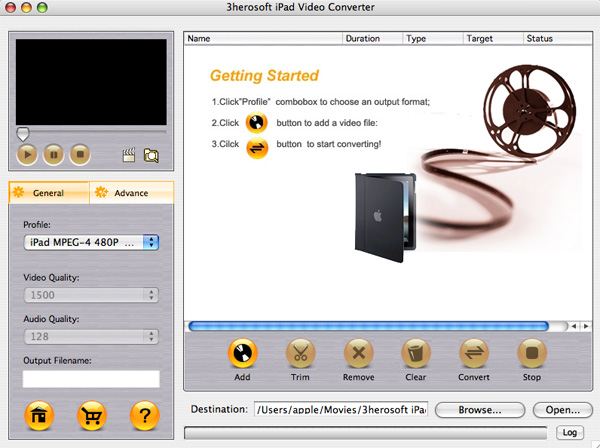 3herosoft iPad Video Converter for Mac