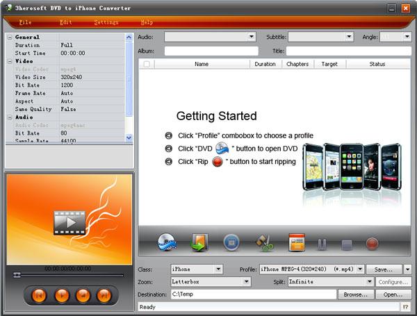 3herosoft DVD to iPhone Converter