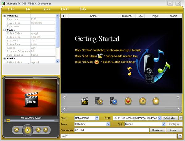 3herosoft 3GP Video Converter