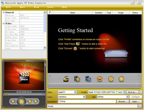 3herosoft Apple TV Video Converter