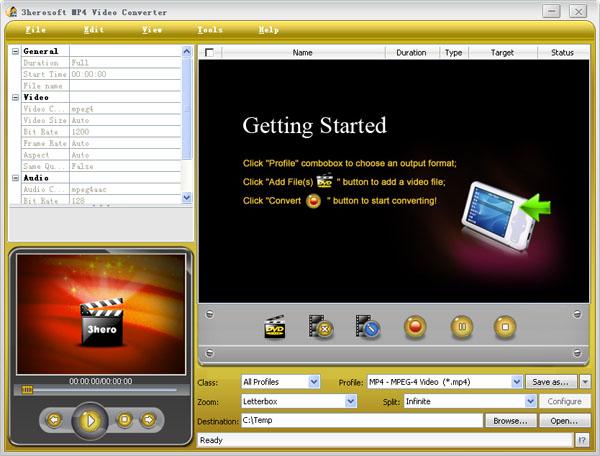 3herosoft MP4 Video Converter