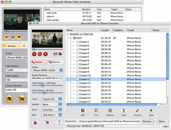 3herosoft DVD to iPhone Suite for Mac