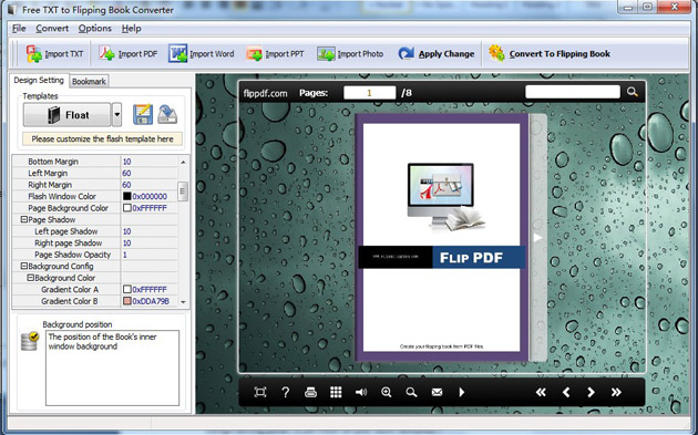 Free TXT to Flipping Book Converter