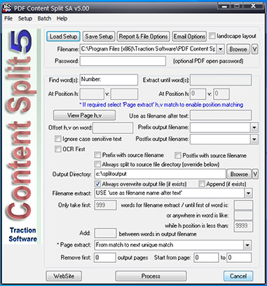 PDF Content Split SA