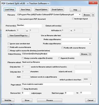 PDF Content Split