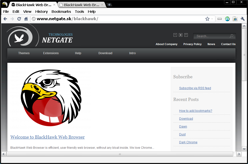 BlackHawk Web Browser