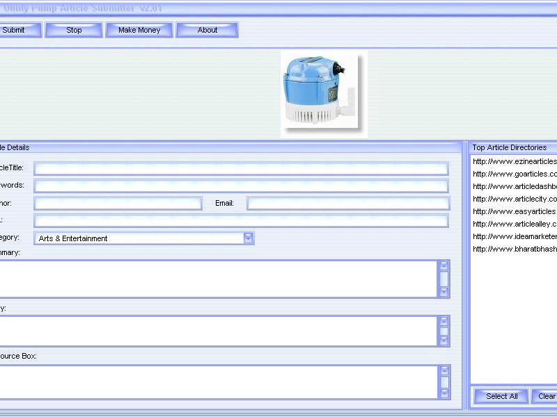 Utility Pump Submitter Software