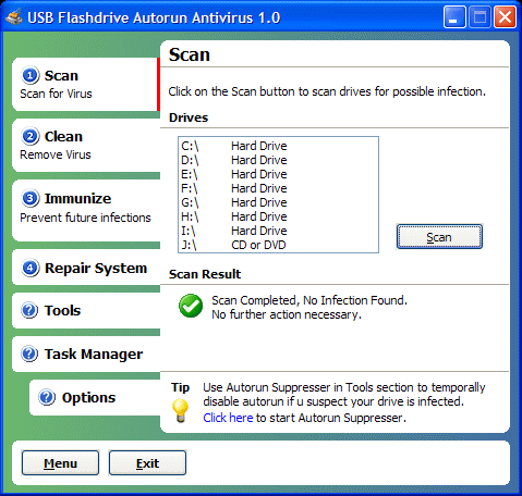 USB Flash Drive Autorun Antivirus