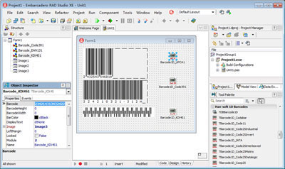 1D Barcode VCL Components