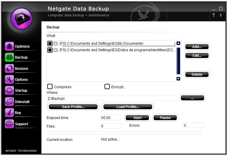 NETGATE Data Backup