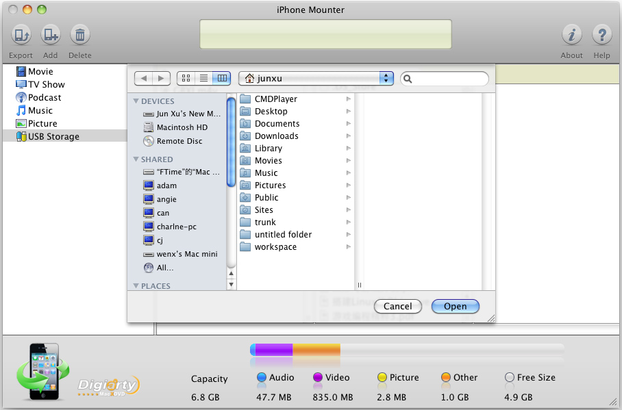 MacX iPhone Mounter