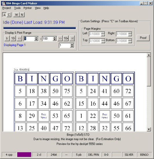 IBA Bingo Card Maker