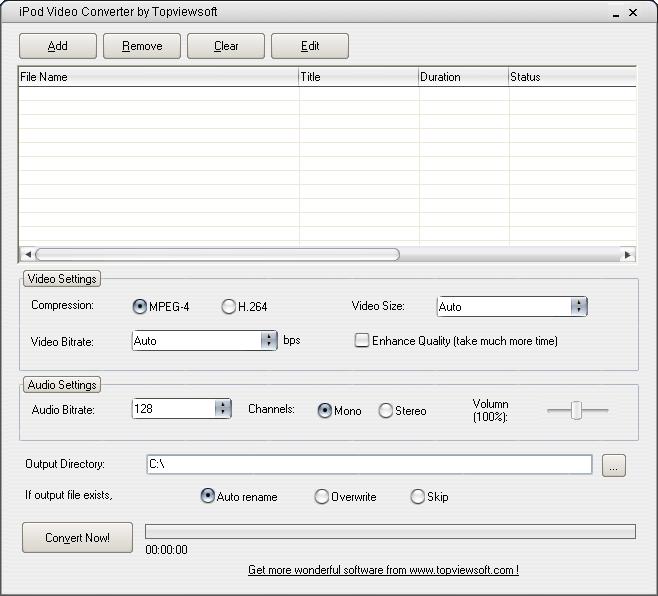 Free iPod Video Converter by Topviewsoft