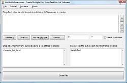 Buy Create Multiple Files From Text File List Soft