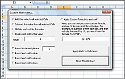 Buy Excel Math to multiple cells with formulas, ad