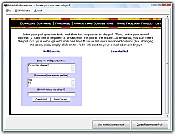 Buy Free web poll software and free voting poll