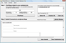 WordPress Comment Submission Tool
