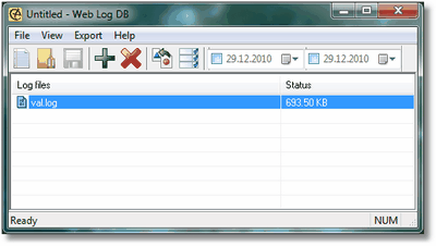 Web Log DB