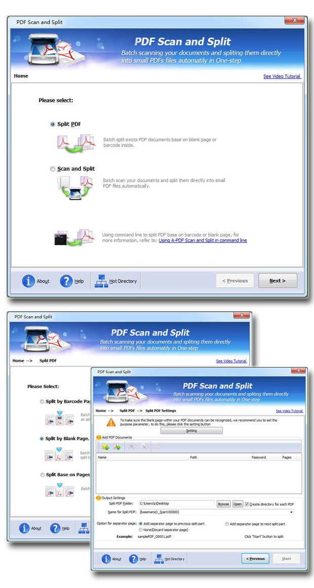 Easy PDF Scan and Split