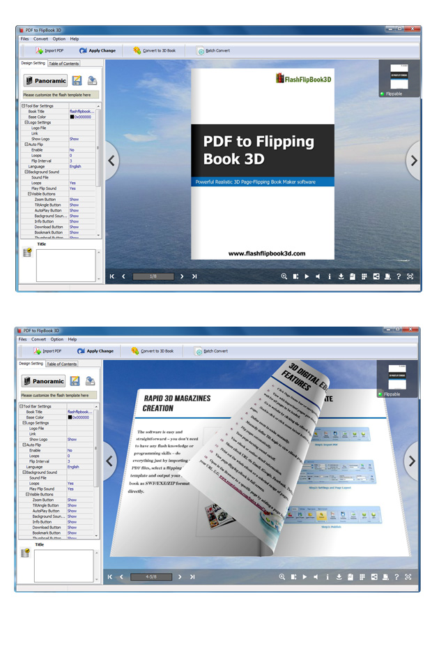 PDF to Flipping Book 3D