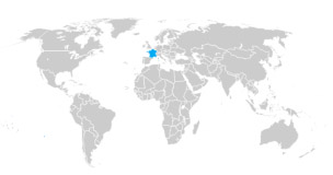 Mini Locator Map of World