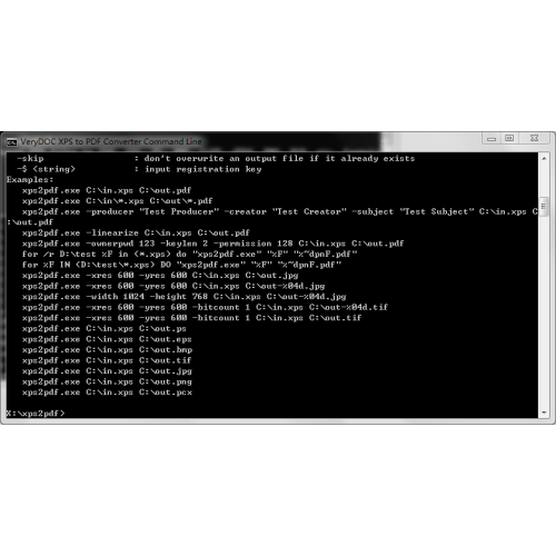VeryUtils XPS to PDF Converter Command Line
