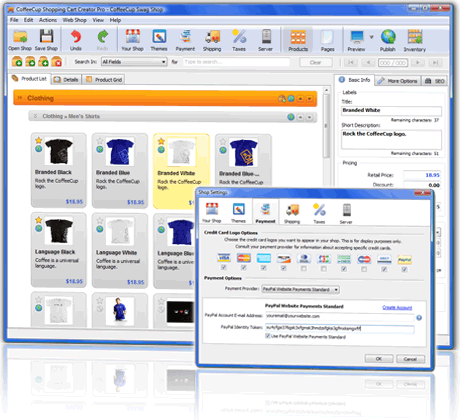 CoffeeCup Shopping Cart Creator Pro