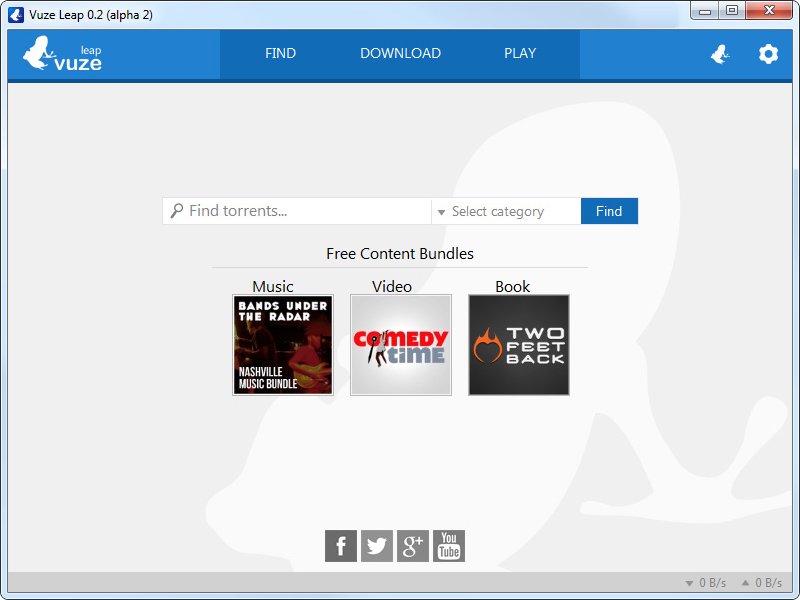 Vuze Leap BitTorrent Client