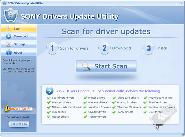 SONY Drivers Update Utility