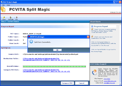 Split large PST File