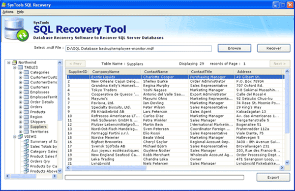 Microsoft SQL Server Recovery