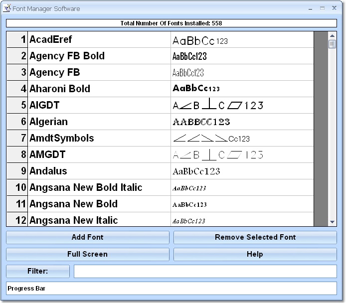 Font Manager Software