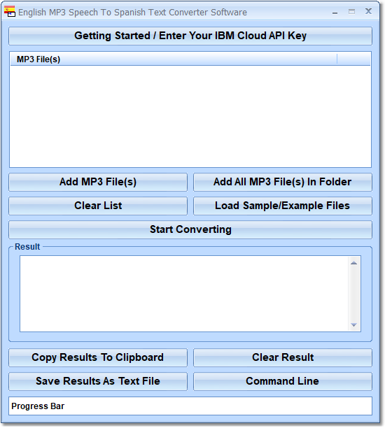 English MP3 Speech To Spanish Text Converter Softw