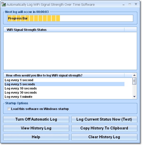 Automatically Log WiFi Signal Strength Over Time S