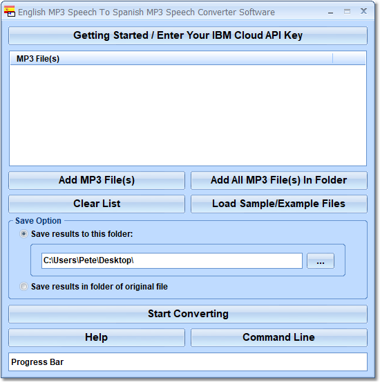 English MP3 Speech To Spanish MP3 Speech Converter