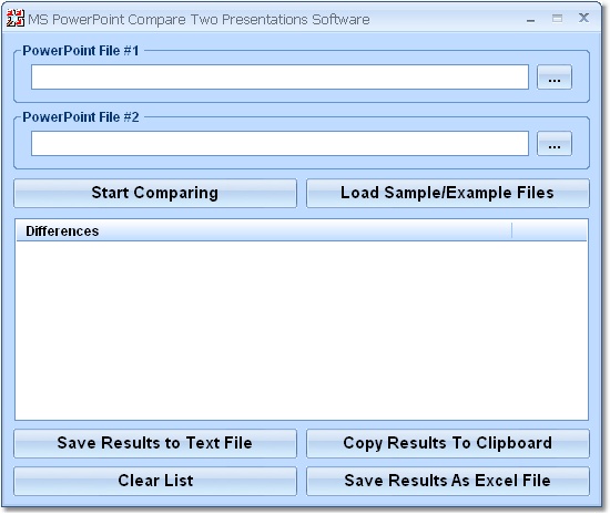 MS PowerPoint Compare Two Presentations Software