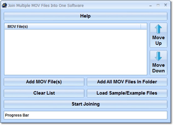 Join (Merge, Combine) Multiple MOV Files Into One