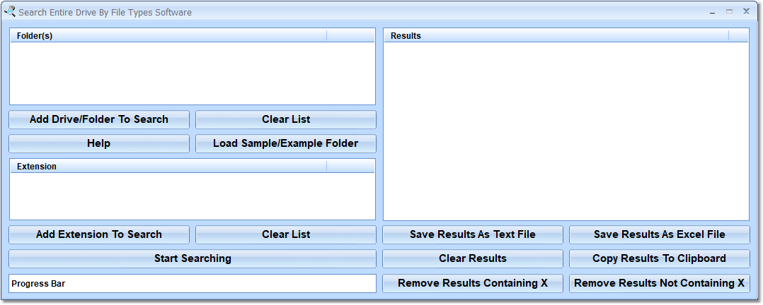 Search Entire Drive By File Types Software