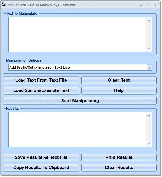 Manipulate Text In Many Ways Software