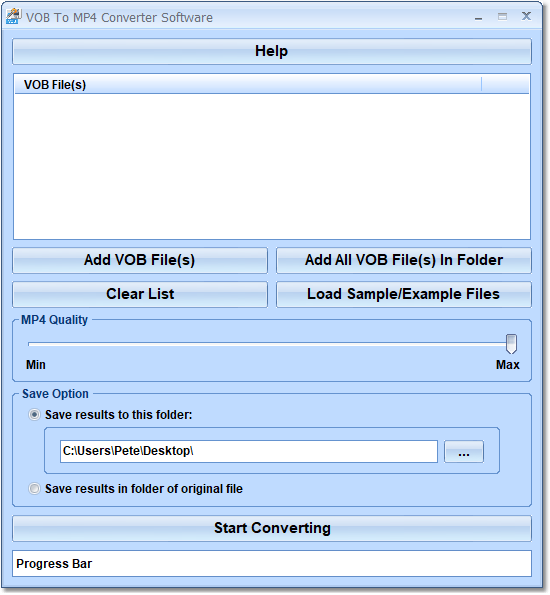 VOB To MP4 Converter Software