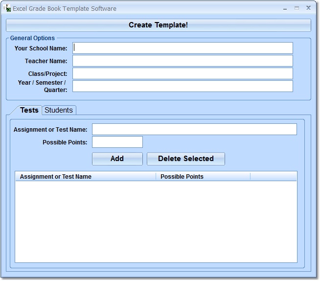 Excel Grade Book Template Software