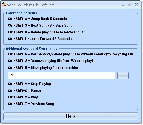 Winamp Delete Current Song Software